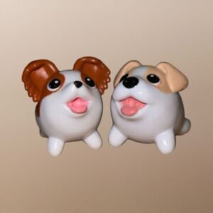Chubby Puppies Jack Russell Terrier & Papillon Mini Dog Figures B16